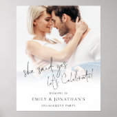 彼女はYes写真ウェルカム婚約パーティを言った ポスター (正面)