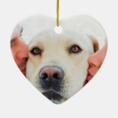 彼女はYes写真カスタム婚約クリスマスと言った セラミックオーナメント (裏面)