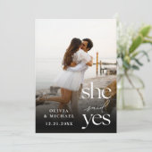 彼女はYes写真モダン婚約発表を述べた (スタンド正面)