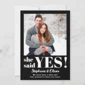 彼女はYes写真婚約発表を述べた セーブザデート (正面)