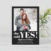 彼女はYes写真婚約発表を述べた セーブザデート (スタンド正面)