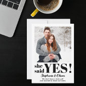 彼女はYes写真婚約発表を述べた セーブザデート