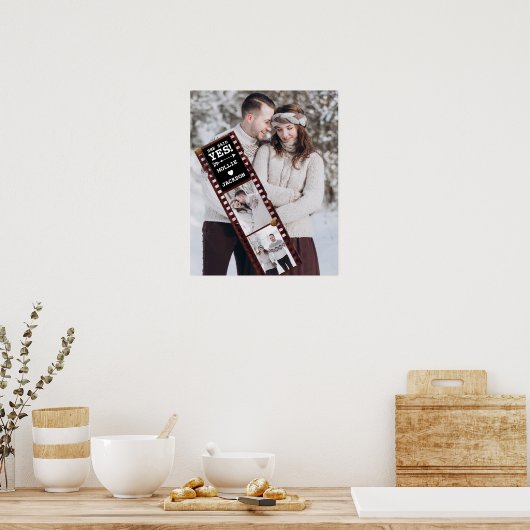 彼女はYes写真婚約発表を述べた ポスター (キッチン)