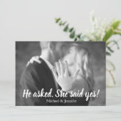 彼女はYes写真婚約発表を述べた 案内状 (スタンド正面)