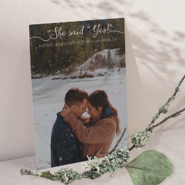 彼女はYes台本タイポグラフィミニマルモダンリスト セーブザデート