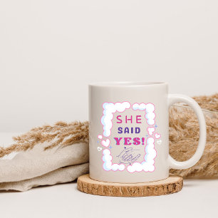 彼女はYes夫妻の発表を言った コーヒーマグカップ