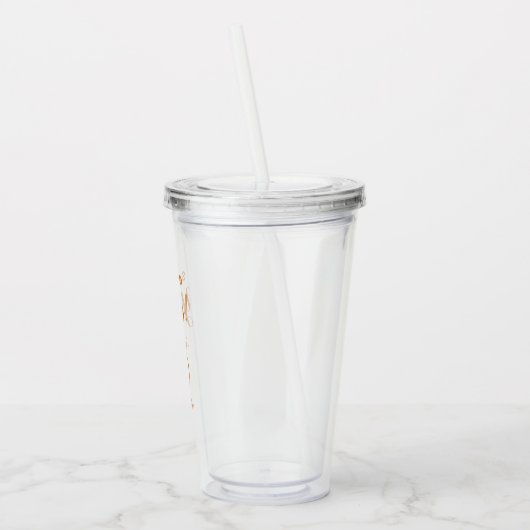 彼女はYes婚約パーティかわいい アクリルタンブラー (左)