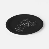 彼女はYes婚約パーティと白黒を言った ペーパープレート (アングル)