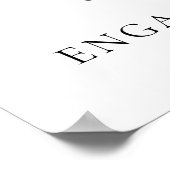 彼女はYes婚約パーティ歓迎サインを言った ポスター (角)