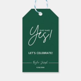 彼女はYes婚約パーティ ギフトタグ