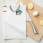 彼女はYes新郎婚約を言った キッチンタオル (四つ折り)