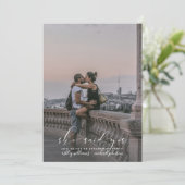 彼女はYes書道写真婚約パーティと言った 招待状 (スタンド正面)