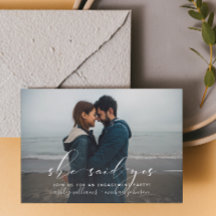 彼女はYes書道婚約パーティ招待状