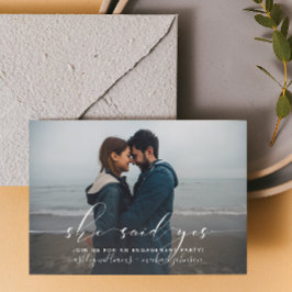 彼女はYes書道婚約パーティ招待状 招待状