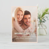 彼女はYes書道赤面金ゴールド婚約 招待状 (スタンド正面)