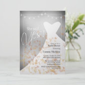 彼女はYes秋ブライダルシャワー招待を述べた 招待状 (スタンド正面)