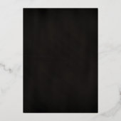 彼女はYes紙吹雪祝賀金ゴールドを言った 箔招待状 (裏面)