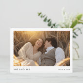 彼女はYes素朴ボホ写真の結婚婚約を言った 招待状 (スタンド正面)