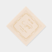 彼女はYes、アールデコブライダルシャワー 箔ナプキン (右)