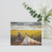 彼女はYes、エレガントタイポグラフィ シーズンポストカード (スタンド正面)