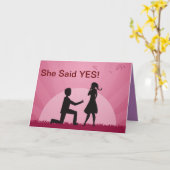 彼女はYes! カード (黄色い花)