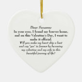 彼女はYes!バレンタインデーの結婚提案 セラミックオーナメント (正面)