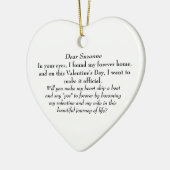 彼女はYes!バレンタインデーの結婚提案 セラミックオーナメント (左)