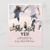 彼女はYes!フォト婚約発表招待状 (正面)