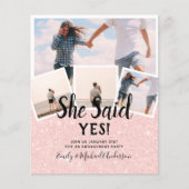 彼女はYes!フォト婚約発表招待状 (正面)
