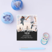 彼女はYes!フォト婚約発表招待状 チラシ (シングル)