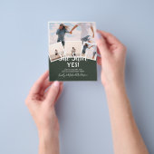 彼女はYes!フォト婚約発表招待状 チラシ (手)