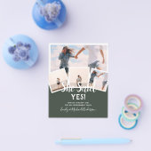 彼女はYes!フォト婚約発表招待状 チラシ (シングル)