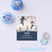 彼女はYes!フォト婚約発表招待状 チラシ (シングル)