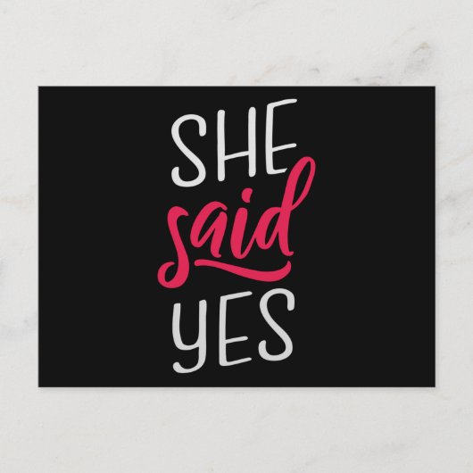 彼女はyes ポストカード (正面)