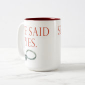 彼女はYes・マグと言った ツートーンマグカップ (正面左)