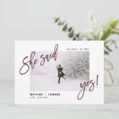 彼女はyes!モダン図結婚写真 セーブザデート (スタンド正面)