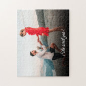 彼女はYes!写真カスタム婚約の発表 ジグソーパズル (縦)