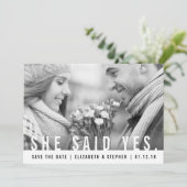 彼女はYes |写真モダン日付の保存 セーブザデート (スタンド正面)