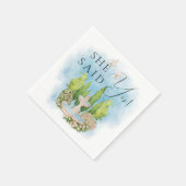 彼女はYes!噴水エレガントは花を咲かせる スタンダードカクテルナプキン (角)