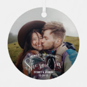 彼女はYes!婚約写真2面クリスマス メタルオーナメント (正面)