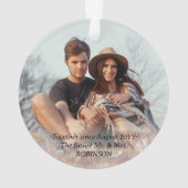 彼女はYes!婚約2面フォトクリスマス オーナメント (裏面)