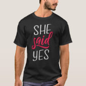 彼女はyes tシャツ (正面)
