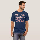 彼女へのウェディングギフト 新婦への贈り物 花嫁から新郎への Tシャツ (正面フル)