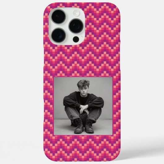 彼女へのエッジーな卒業祝い ギフト チェブロン柄 Case-Mate iPhoneケース (裏面)
