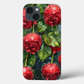 彼女へのエレガントなフラワーギフト、ロマンティックな赤いバラ Case-Mate iPhoneケース (裏面)