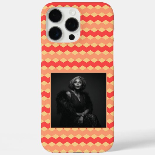 彼女へのエレガントな誕生日プレゼント チェブロン柄 Case-Mate iPhoneケース (裏面)