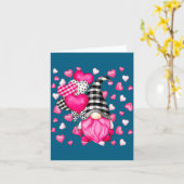 彼女へのキュートなラブハート柄 ノックバルentineズ ノーム カード (黄色い花)