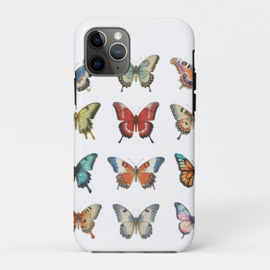 彼女へのギフトにぴったりなカラフルな蝶のiPhoneケース Case-Mate iPhoneケース (裏面)