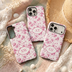 彼女へのギフトに最適なピンクトワールモノグラムフォンケース SAMSUNG GALAXY S22+ケース