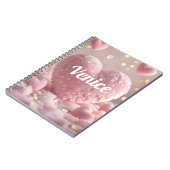 彼女へのギフト - オーダーメイドノートカバー ノートブック (左側)